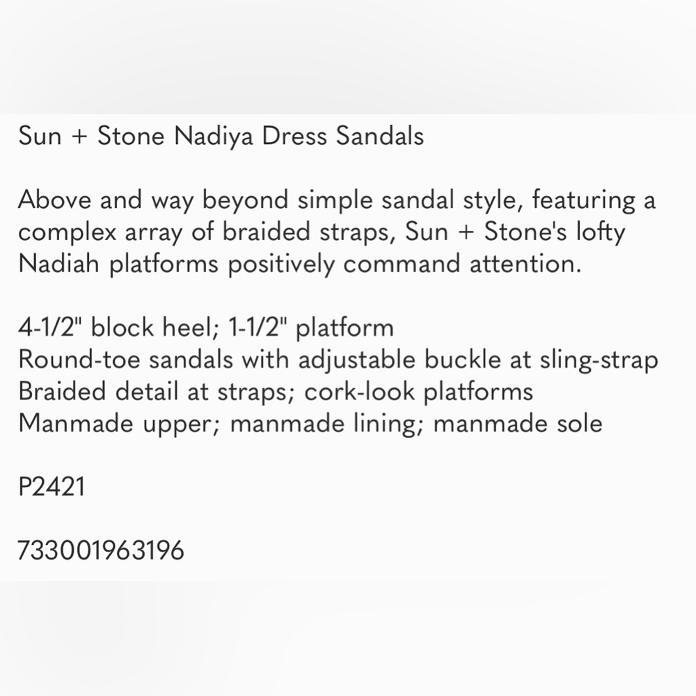 Sun + Stone Nadia Dress Sandals - Picture 9 of 9